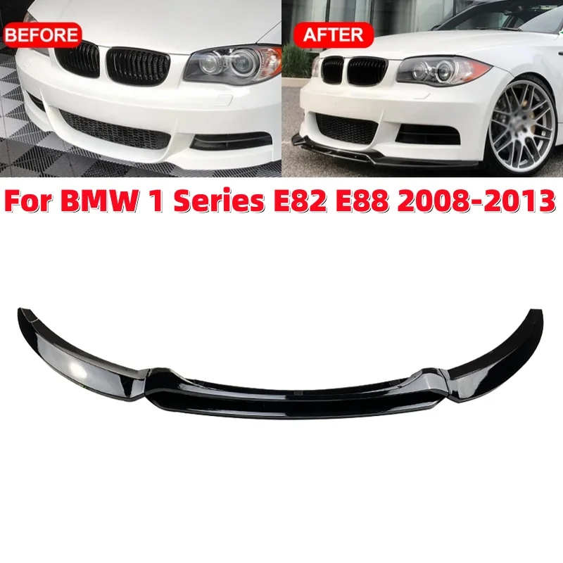 

3Pcs Car Front Bumper Lip Splitter Diffuser Body Kit For Bmw E82 E88 1-Series 118d 120i 120d 125i 135i 2008-2013