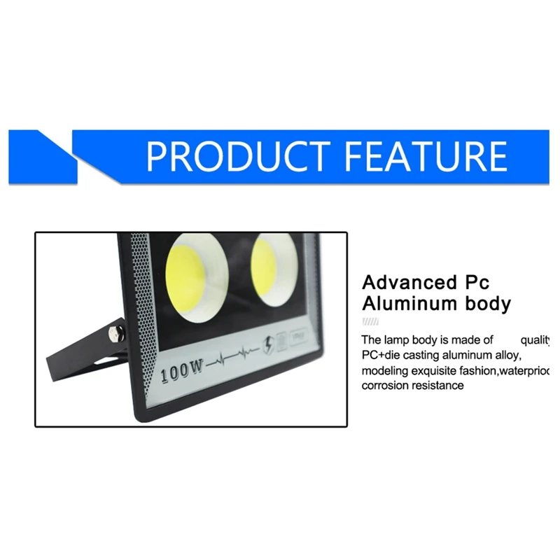 BAAG-LED Floodlight 300W 220V Spotlight IP65 โคมไฟกันน้ํา LED น้ําท่วมกลางแจ้ง Garden Street โคมไฟ