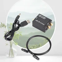 Convertidor de Audio Digital a analógico, fibra óptica Compatible con Bluetooth, señal Coaxial Toslink a RCA R/L, decodificador de Audio SPDIF DAC