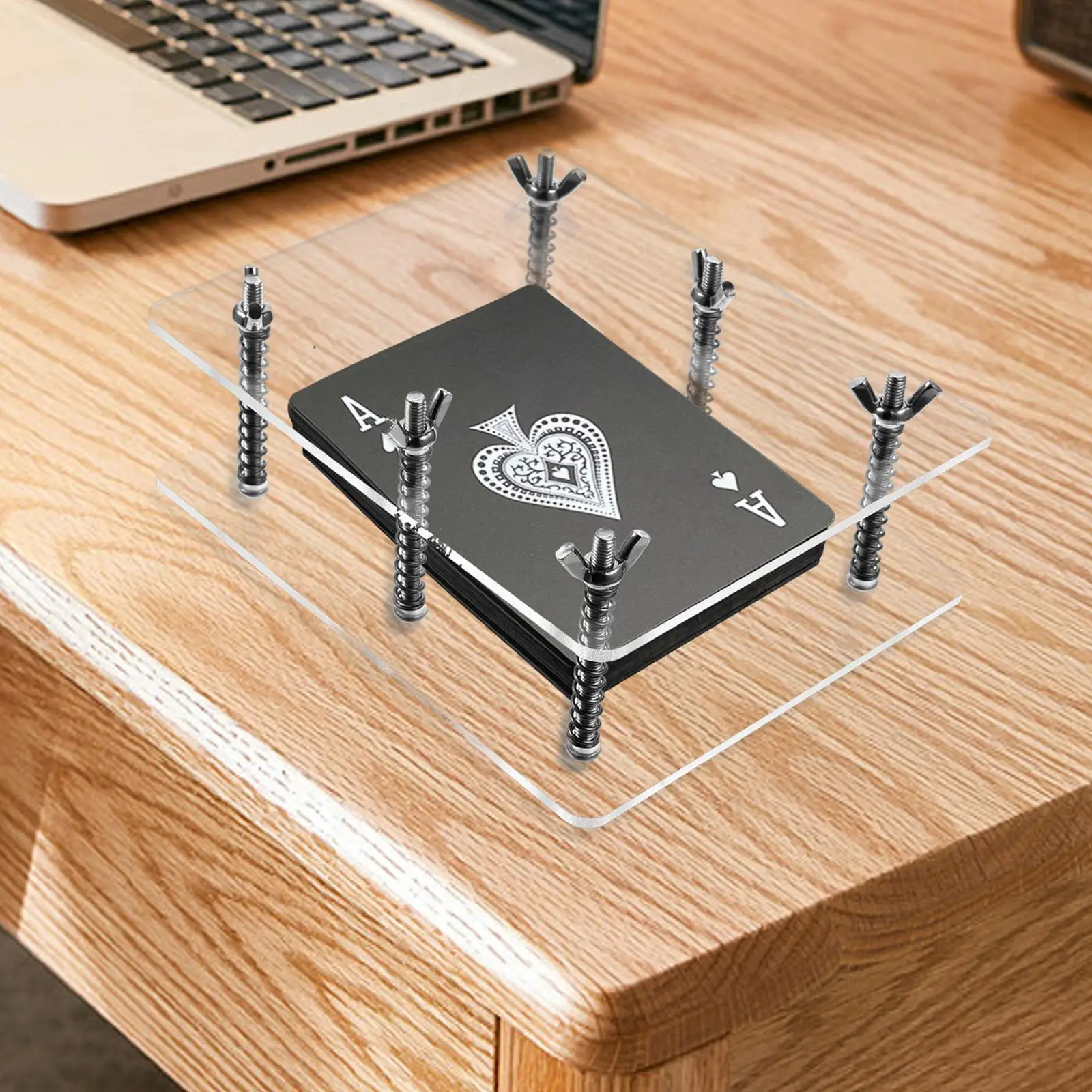 Card Presser Flatten Device for Repairing Bending Corrector Tool Game Accessory Storage Holder Playing Paper Card