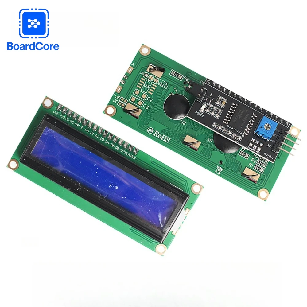 1602 LCD Display Module 16x2 Characters Backlight LCD Display Module Board   I2C Interface for Arduino/Raspberry Pi 5V