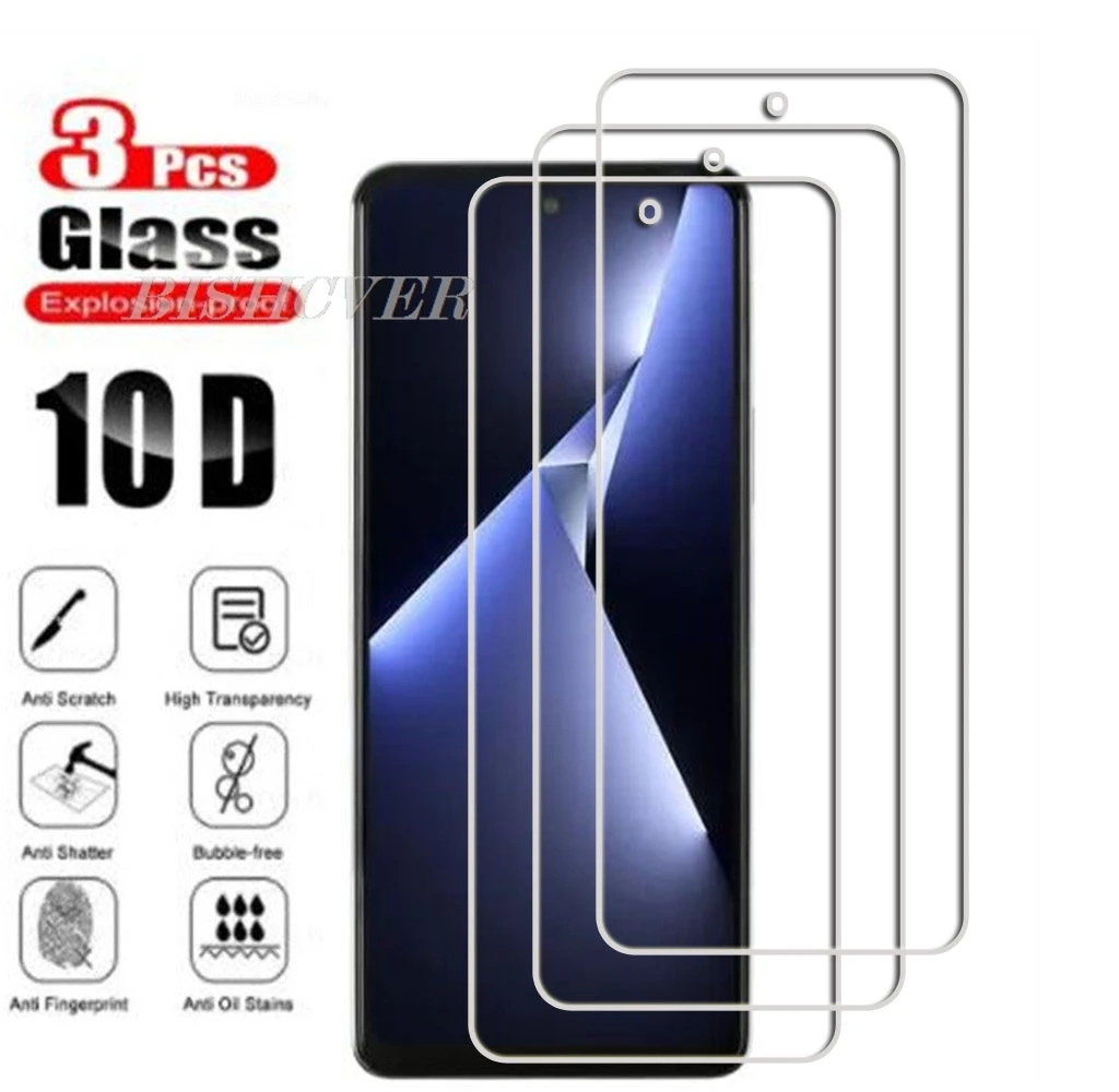 3pcs Tempered Glass For Tecno Pova 5 Pro 6.78Pova5Pro Pova5 5Pro Free Fire LH7n LH8n\