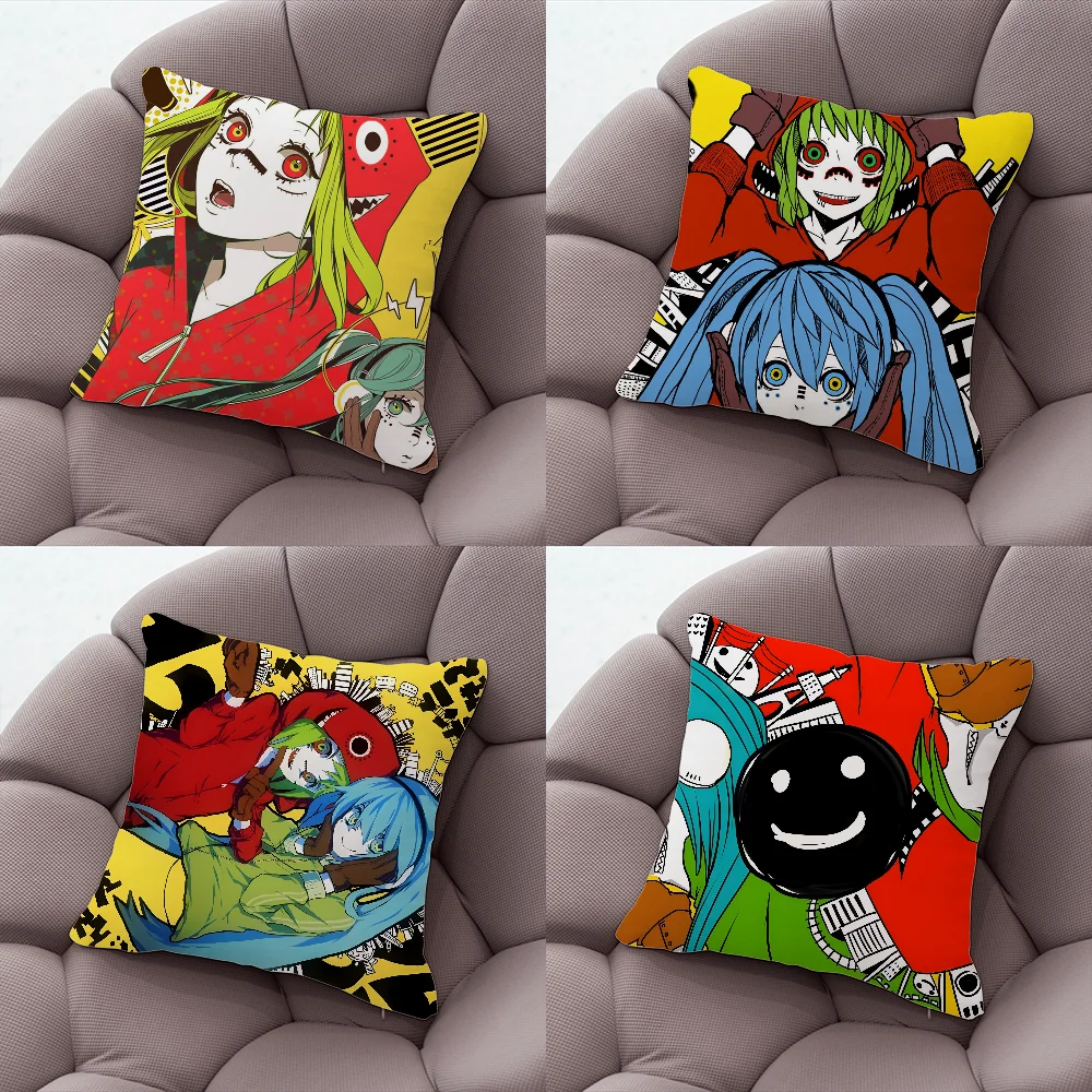 Anime Matoryoshka Vocaloid Pillow Case Pillow Case Living Room Sofa Cushion Cover Suitable For Home Bedroom Room Decoration