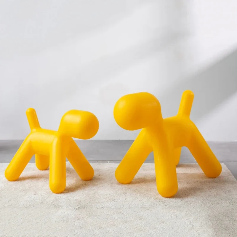 Cartoon Animal Stool,Creative Plastic Stool,Toy Chair,Dog model Ornaments,Mobile Seat,Home Leisure Chair,Living Room Furniture