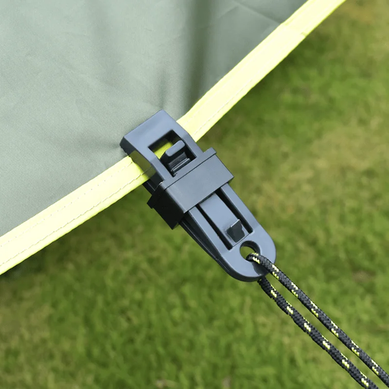 6/12/16Pcs Heavy Duty Tent Clips, Windproof Waterproof Reinforced Tent Clamps, Reusable Multifunctional Clip