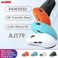 AJAZZ AJ179 PRO 2.4G Gaming Mouse Wireless Bluetooth Mouse 26000DPI PAW3395 Ergonomic Mouse Lightweight for Computer Laptop PC