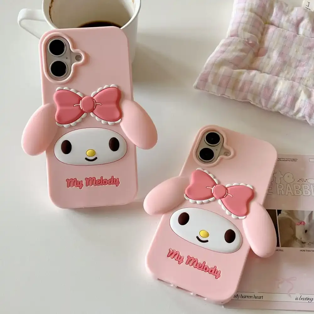 Hot Cute Cartoon Anime Role Melody Phone Protective Case for IPhone 12 13 14 15 16 Pro Max Soft Silicone Anti-Fall Protect Cover