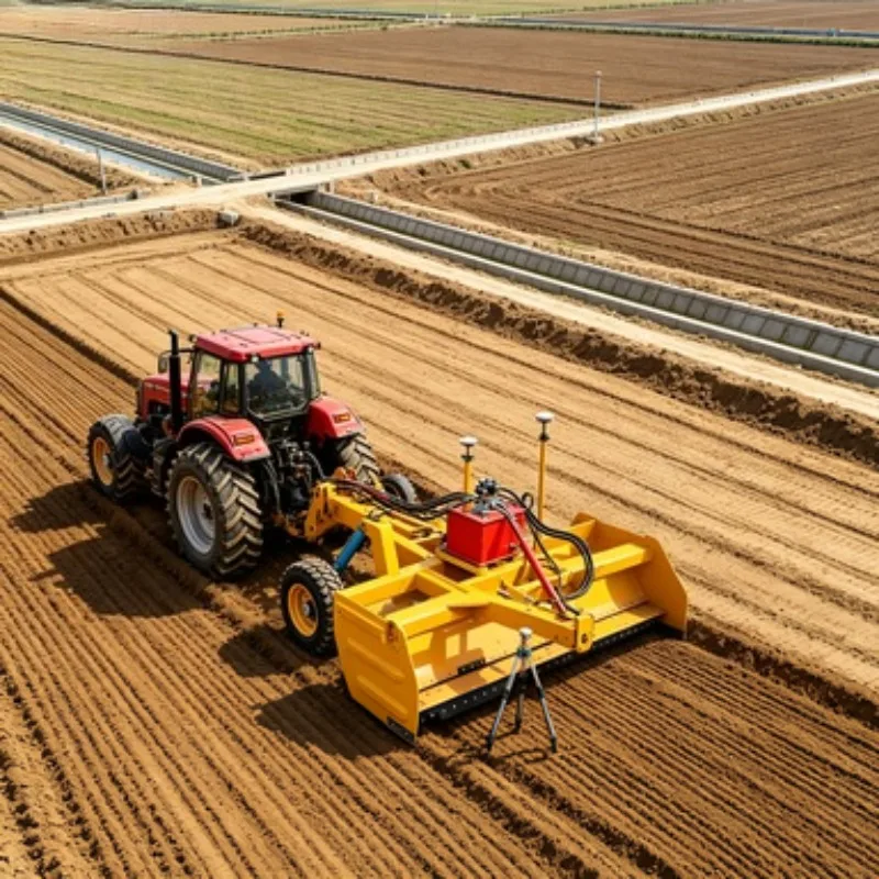 High‑Precision Agricultural Grader & Laser Leveling Machine, Durable Scraper Blade for Uniform Seedbed and Irrigation Savings