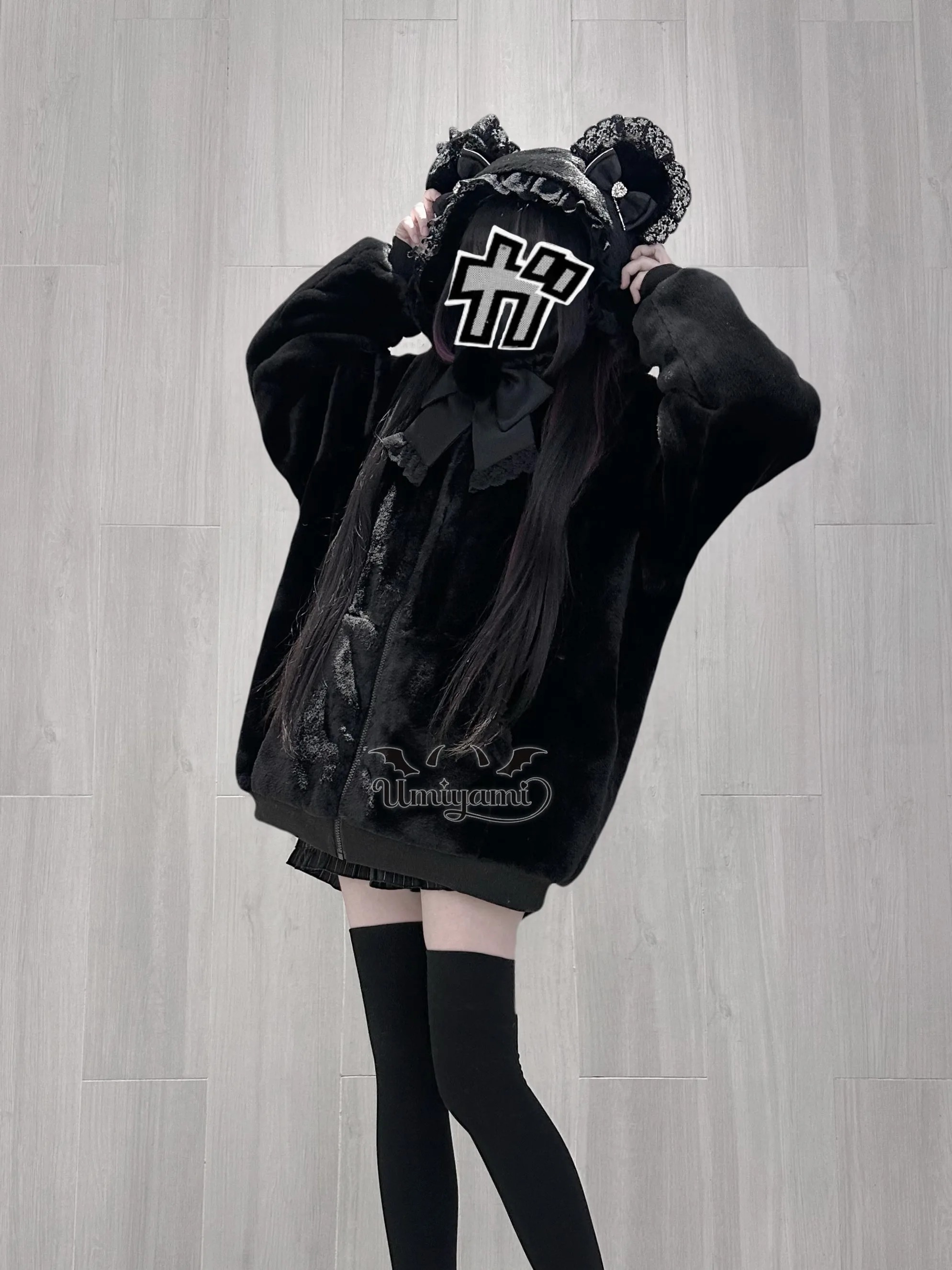 Subcultura estética Punk dulce moda fresca chaqueta de piel sintética para mujer abrigo de piel gruesa de felpa de invierno Sudadera con capucha Y2K