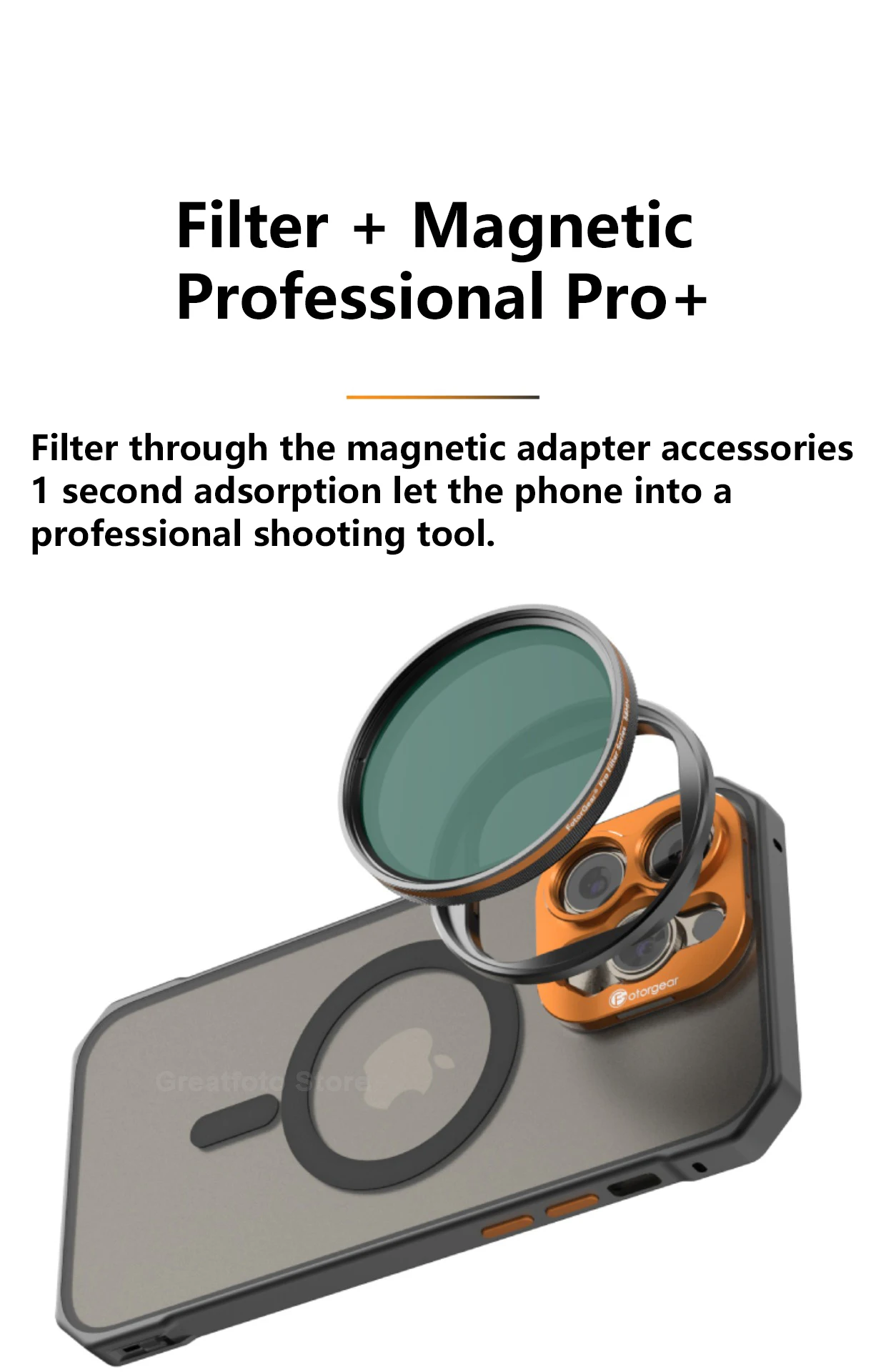 Fotorgear чехол для телефона фильтр VND 2-6 CPL Черный Туман/золотые полосы/синие полосы/звезда расклешенный фильтр для телефона iPhone 14 Pro Plus Max