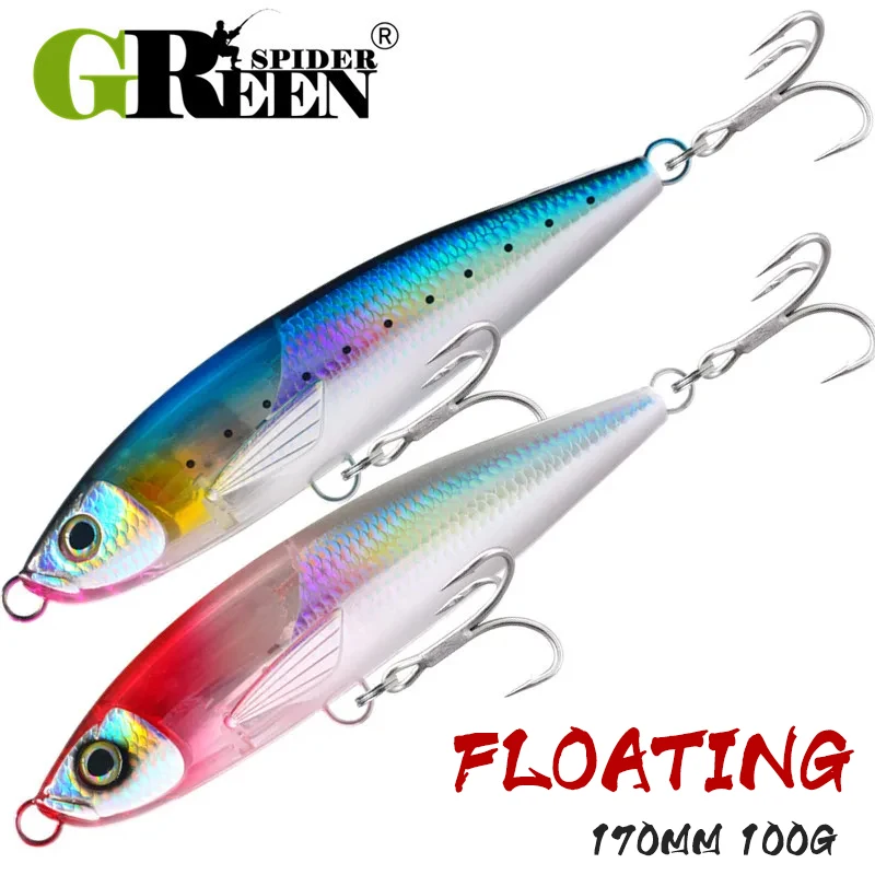 Flash Blade Schwimmender Bleistift Angelköder Topwater Wobbler Harter Köder Stickbait 170mm 100g Für GT Meer Salzwasser Fischgerät