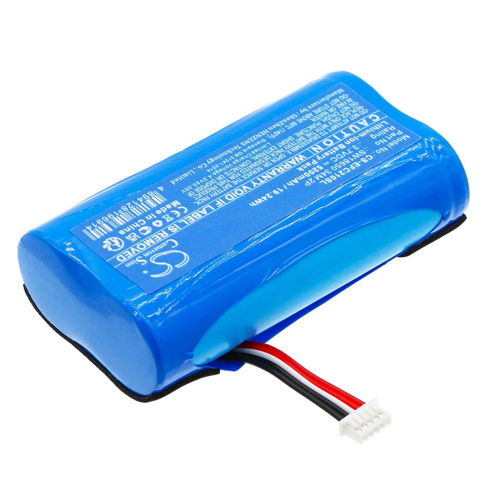 CS Replacement Battery For Eufy Security C210 SoloCam SW18650 34M 2P 5200mAh / 19.24Wh Home Security Camera