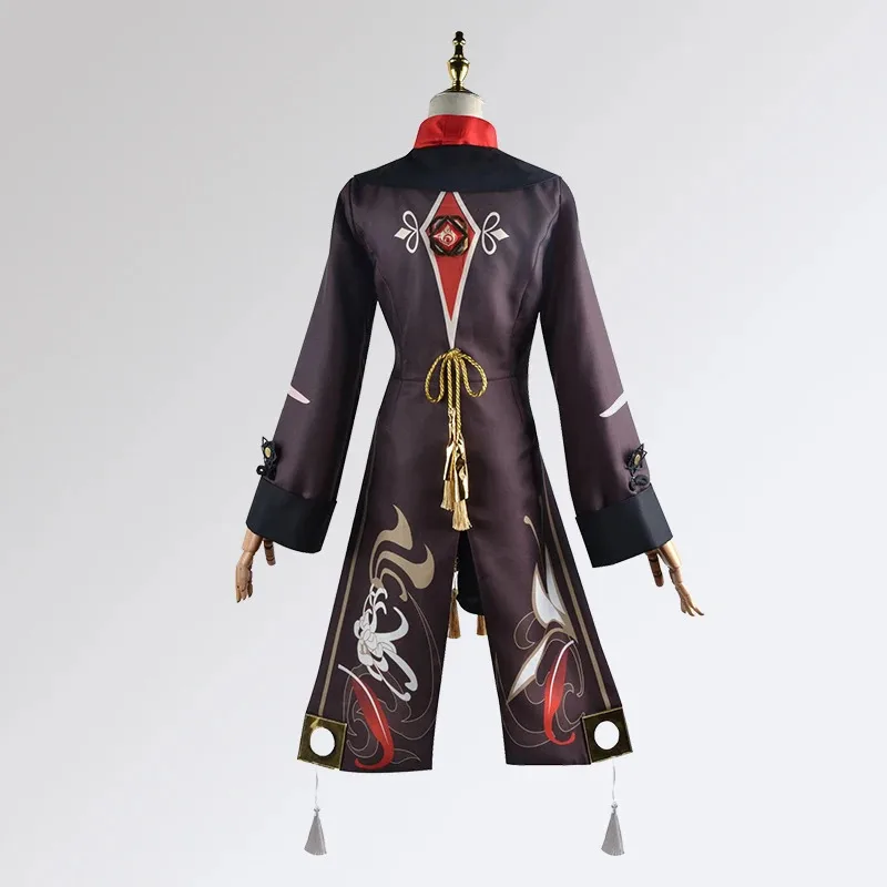 Impact Hutao Cosplay Costume Shoes Uniform Wig Chinese Style Halloween Costumes for Women Game Hu Tao