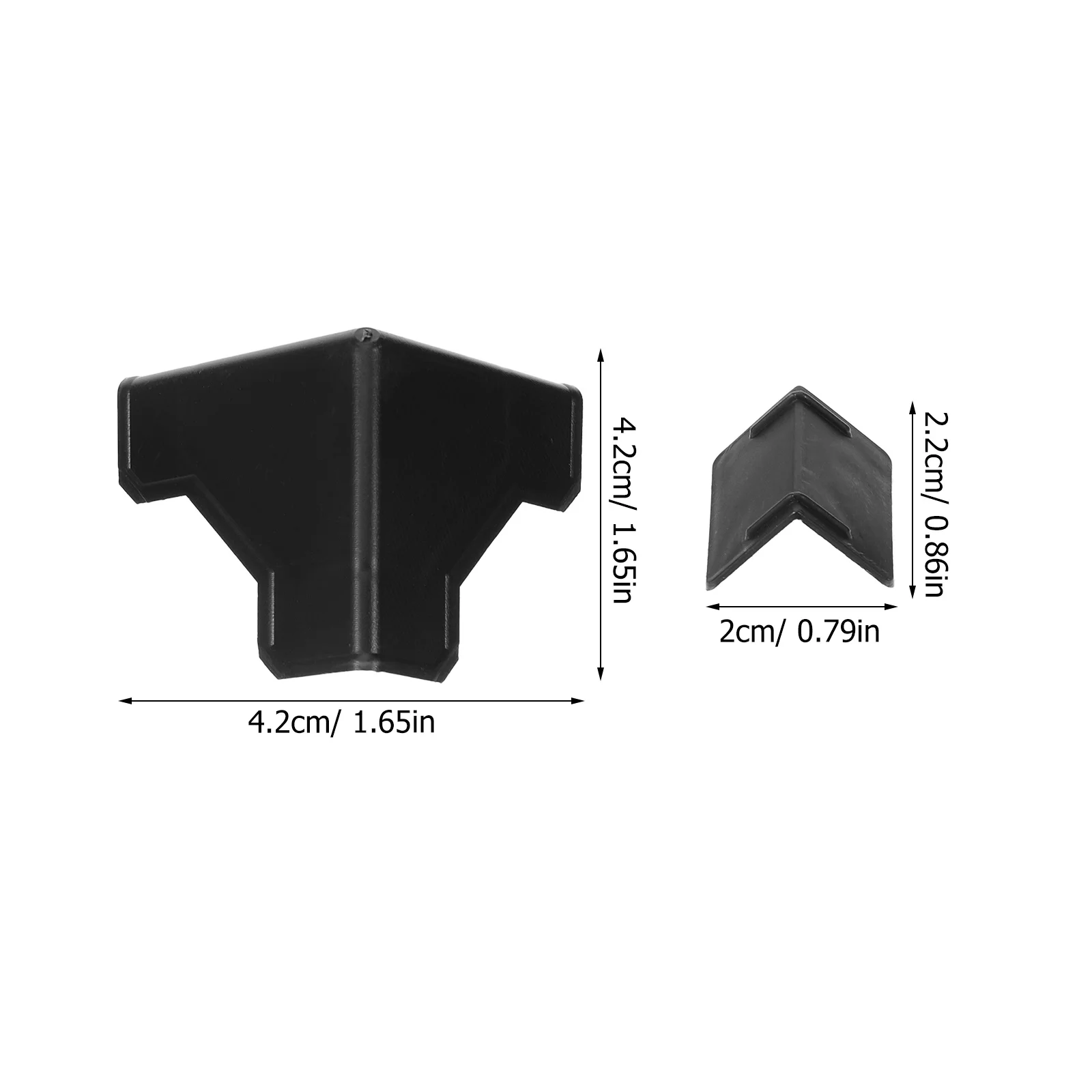 100Pcs Paper Box Corner Protectors Heavy Duty PP Material Table Edge Safety Bumpers for Furniture Protection Corner Guards