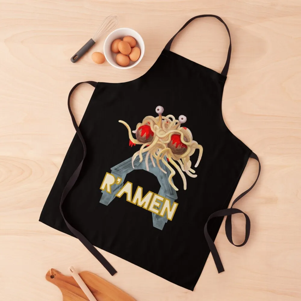 

Flying Spaghetti Monster Abstract - R'Amen Apron bib Goods For Home And Kitchen Men gift Apron