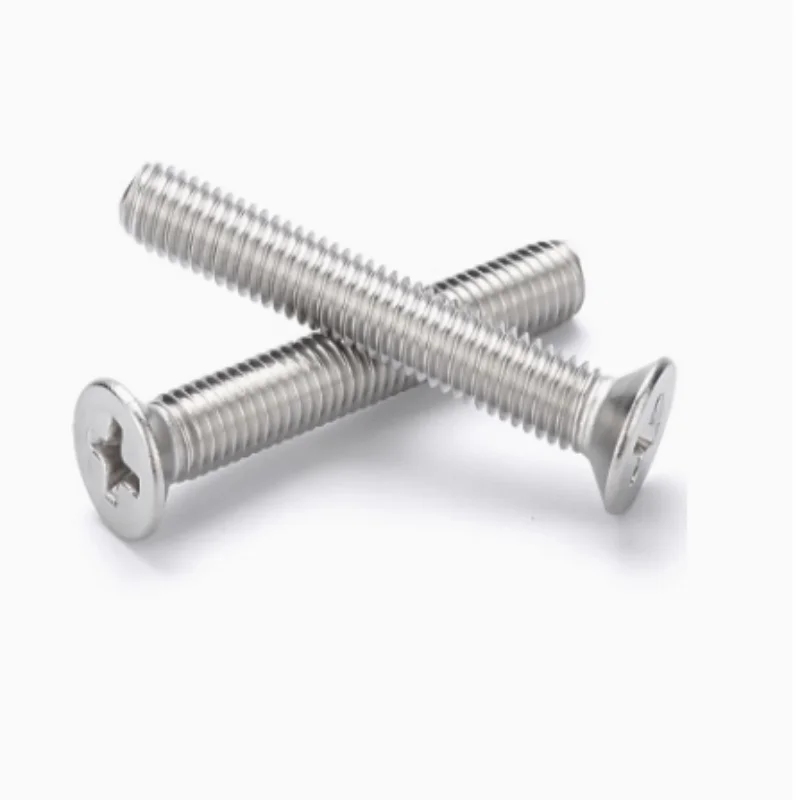 M1-M1.6 304 Stainless Steel Countersunk Head Phillips Screws  Flat Head Electronic Machine Screw Bolt Cross Recessed Screw Bolt