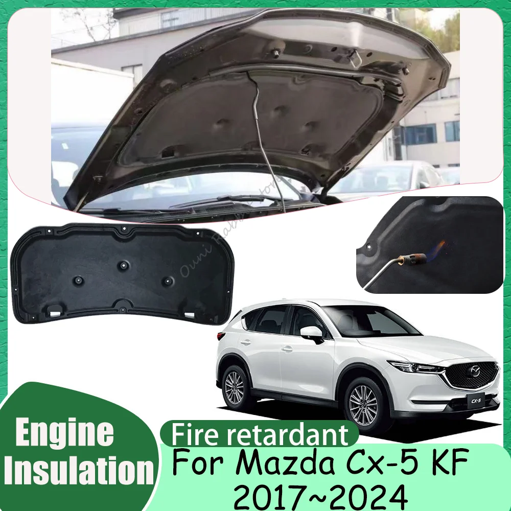 for-mazda-cx-5-kf-2017~2024-2018-2019-2020-2021-2022-car-hood-thermal-lining-engine-soundproof-cotton-insulation-mat-accessories