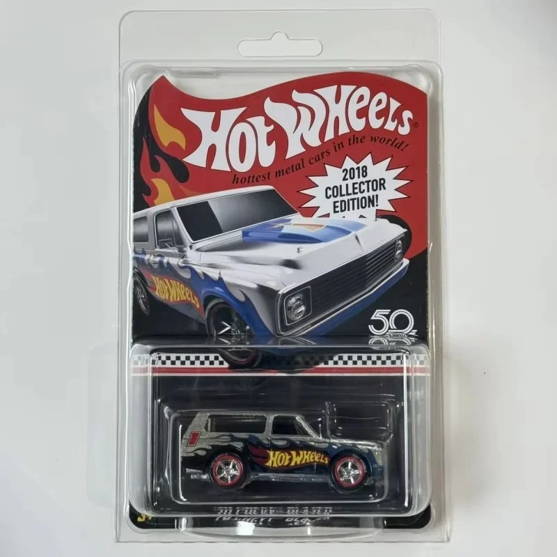 Hot Wheels 2018 Collector'S Edition Chevrol Et Chery Blaze r White Blue Flame Limited Edition Die Casting Alloy Car Model Gift - view 4