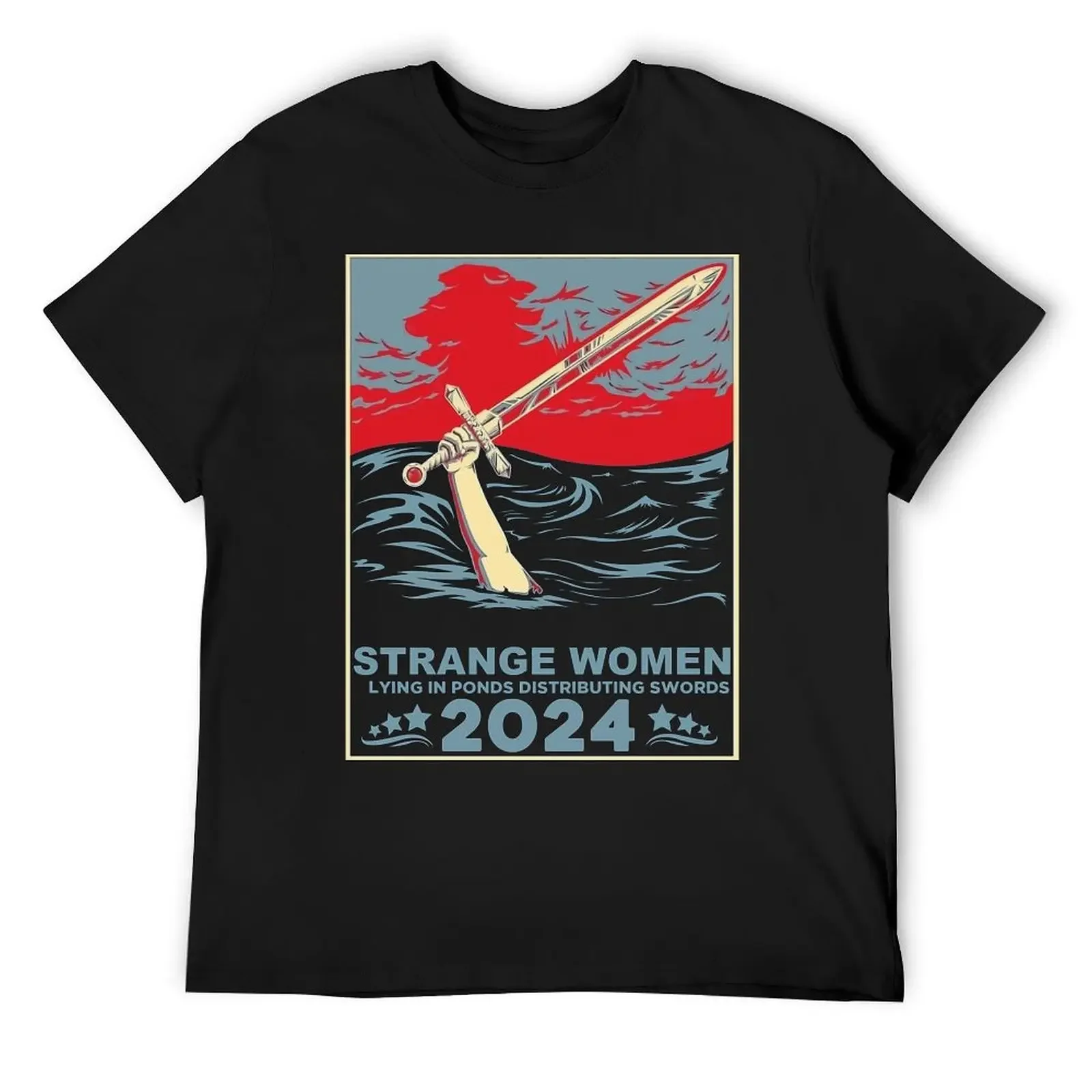 Strange women lying in ponds distributing swords 2024 T-Shirt plus sizes summer tops anime clothes mens t shirt graphic