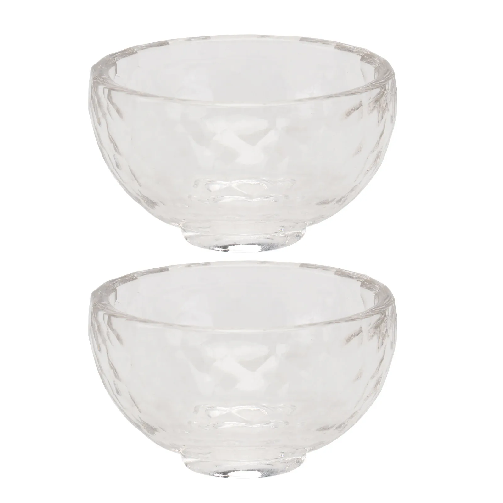 

2Pcs Crystal Mixing Bowl for Face Mask Hair Dye Body Butter Salon Use Lightweight Portable Skincare Tool Elegant Design Bowl Set