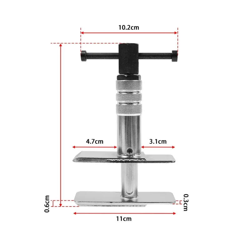 Heavy Duty Motorcycle Brake Caliper Spreader Silver for Most Vehicles Brake Discs Compression Tool Removal Installation Tool Set
