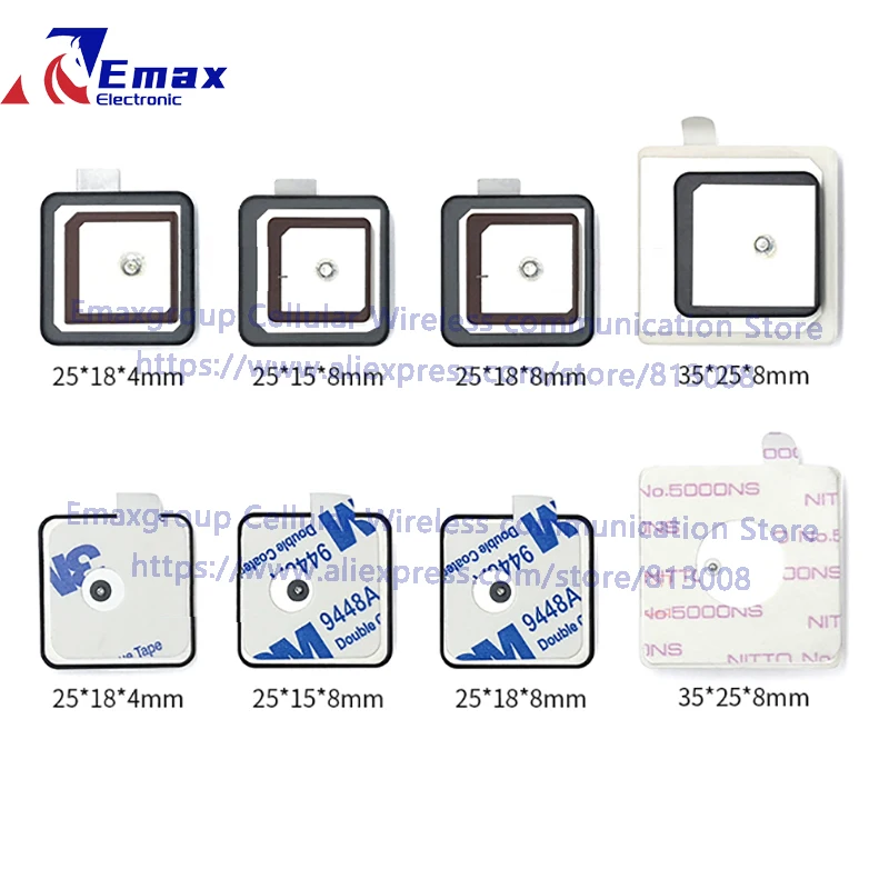

1 шт. GPS/BD L1/L5 двухдиапазонная высокоточная активная антенна с точной позиционированием/пассивная встроенная керамическая патч-антенна 35*25*8 мм