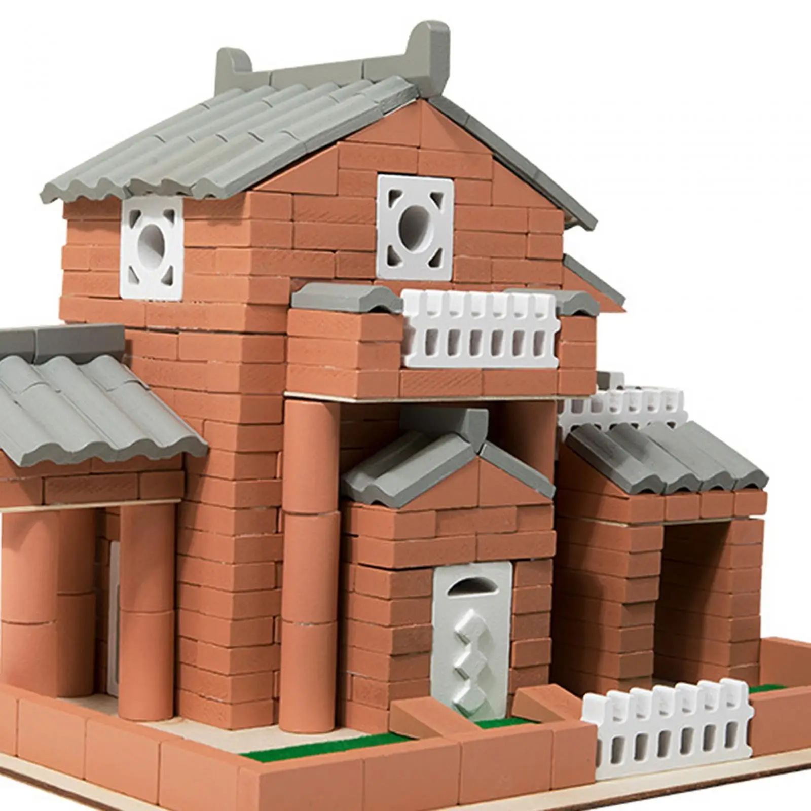 Modello di edificio fai-da-te Kit di case in legno Costruzione Mattoni da costruzione Puzzle 3D Giocattolo Cottage Villa Mattoni fai da te Giocattoli per la decorazione