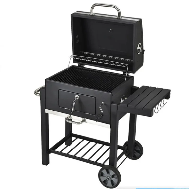 American Style Thickened Large Outdoor BBQ Grill, Villa Courtyard Meat Roasting Furnace, Barbecue Stand