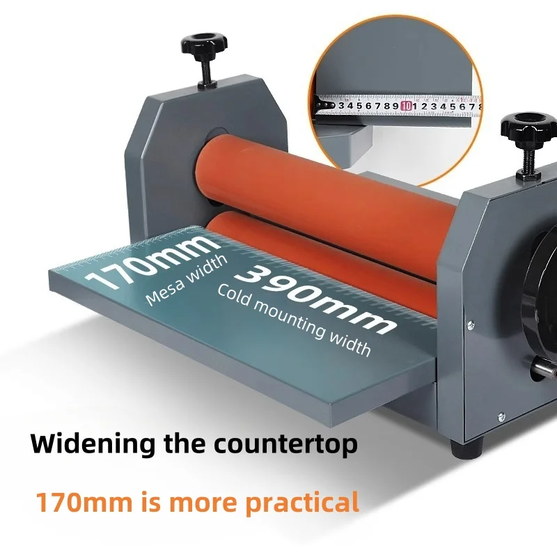 TK390 Manual cold laminating machine Small roller laminating machine KT board laminator graphic advertising photo PVC