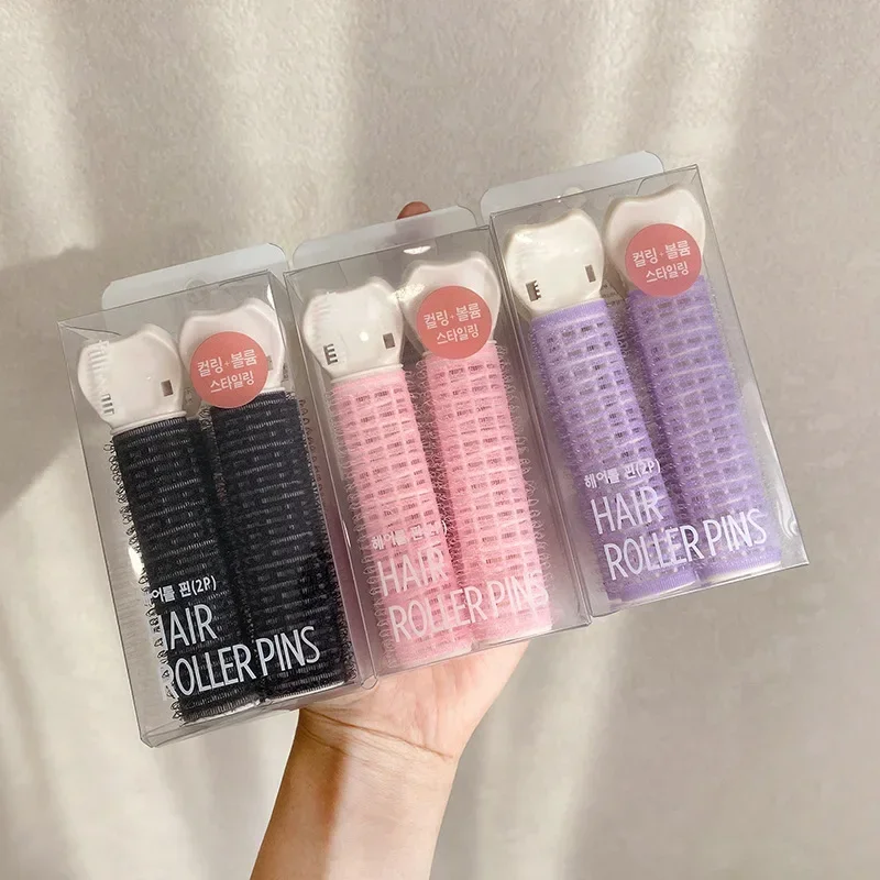 

2Pcs Hair Top Styling Hairpins Natural Fluffy Clips Lazy Hair Root Rollers Bangs Curling Hairs Clips Curlers Tools Barrette Gift