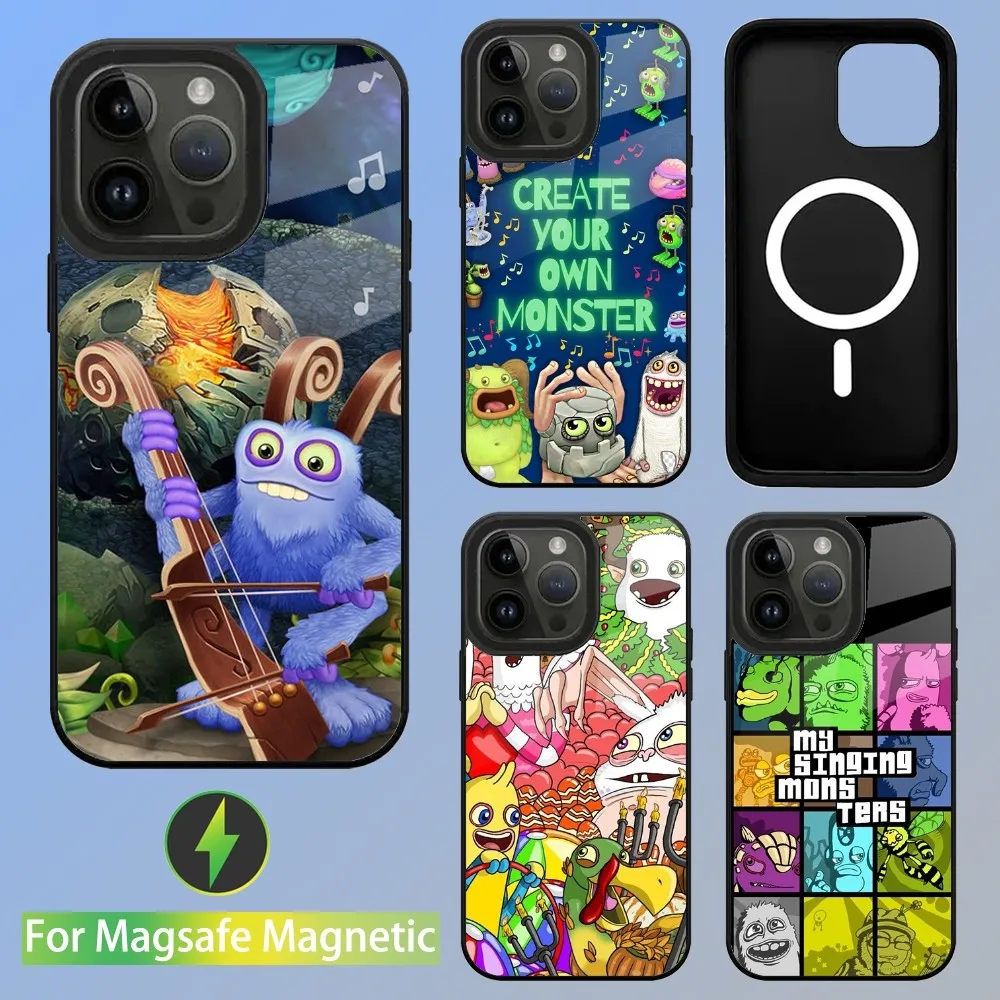 Game My S-Singing M-Monsters Phone Case For iPhone 16,15,14,13,12,11,Plus,Pro,Max Mini Magsafe Magnetic Wireless Charging