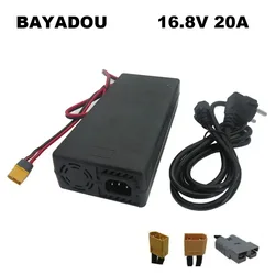 16.8V 20A Lithium Battery Charger 4S 14.4V 14.8V UPS System Solar Car LFP Energy Storage RV Fast Charger XT60 XT90