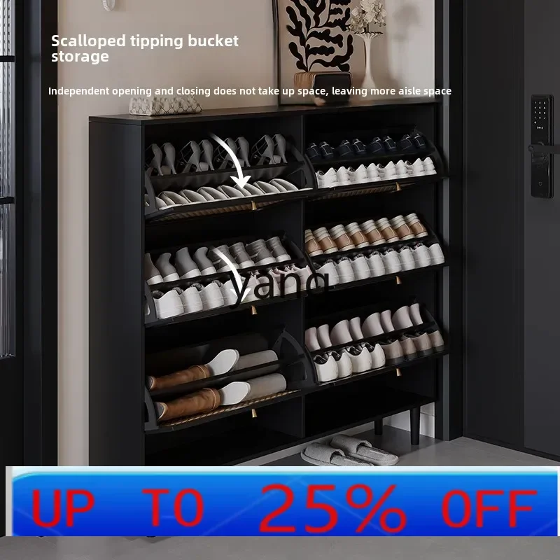 

Ультратонкий шкаф для обуви LH из ротанга, узкий черный шкаф-тумба для прихожей, домашний шкаф для коридора.