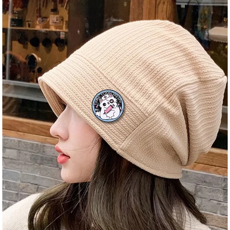 Cute Animal Doctor Nurse Cat Dog Brooch Pin for Clothing Bag Book DIY Clothes Bags Hat Scarf T-shirt Jeans Unisex Cartoon Badge