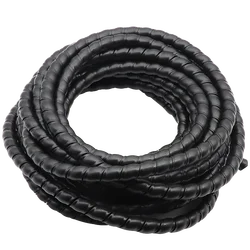 2M Long 8/10/12mm Cable Protection Sleeving Spiral Wound Flexible Wire Organizer Insulation Sleeve Wire Winding Protector