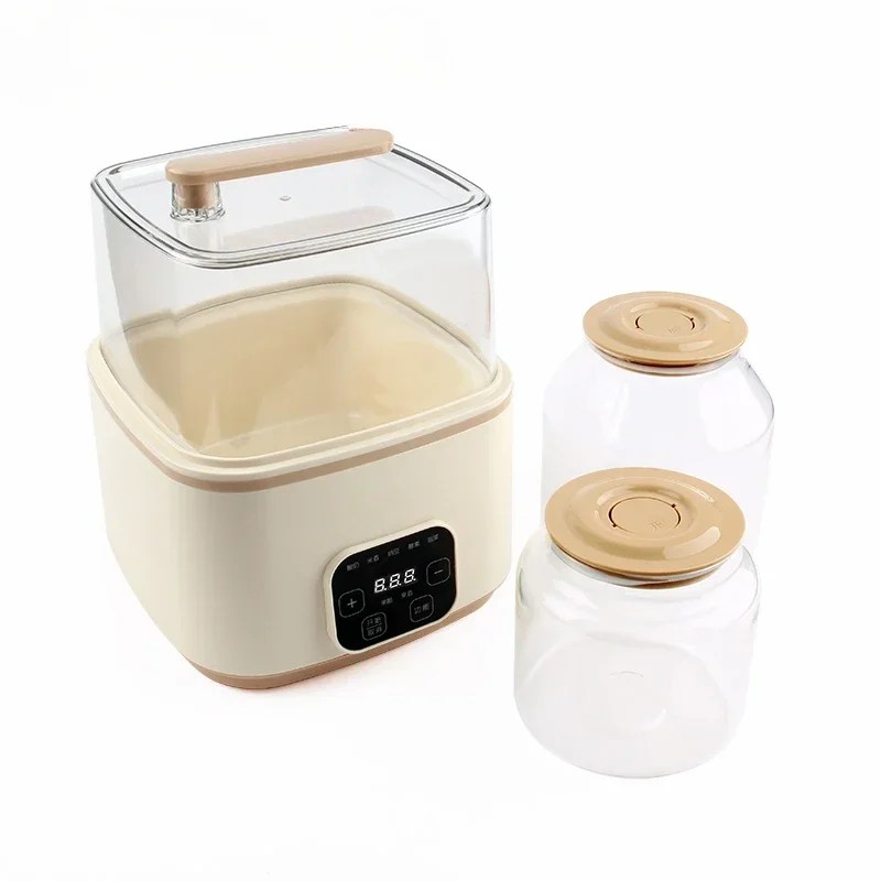 Multifunctional Automatic Electric Yogurt Maker Fruit Enzyme 2L Glass Liner Pickles Fermenting Machine Leben Natto Fermenter Pot