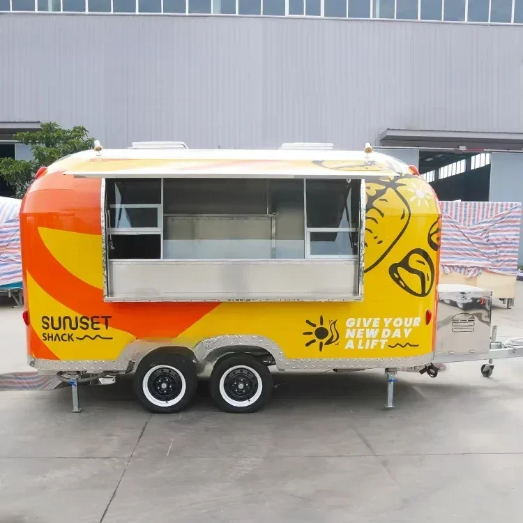Customized Wholesale Price Cater Mobile Food Trucks For Sale Concession Food Truck Trailer Hot Dog Cart Mobile Event Traile