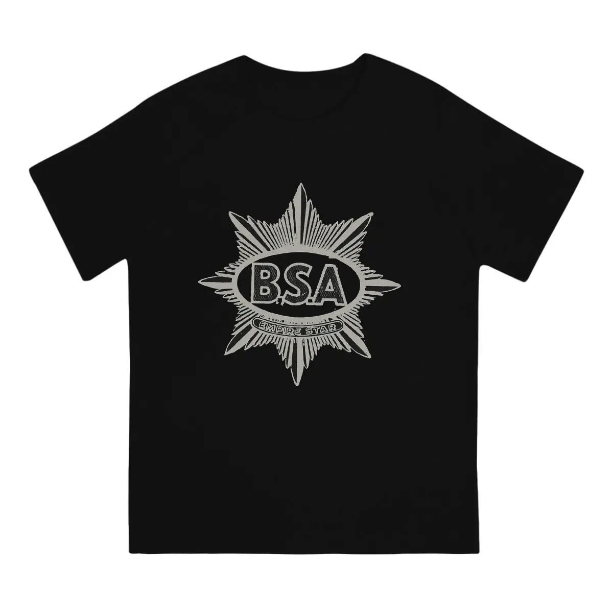 BSA Moto Men's TShirt Empire Star Badge Distinctive T Shirt Original Streetwear Hipster