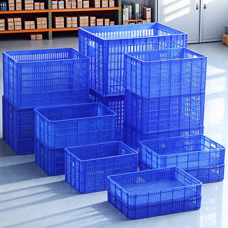 

Утолщенная пластиковая корзина большого размера с перфорацией для фруктов и овощей, корзина для хранения, пластиковая корзина для рабочего стола