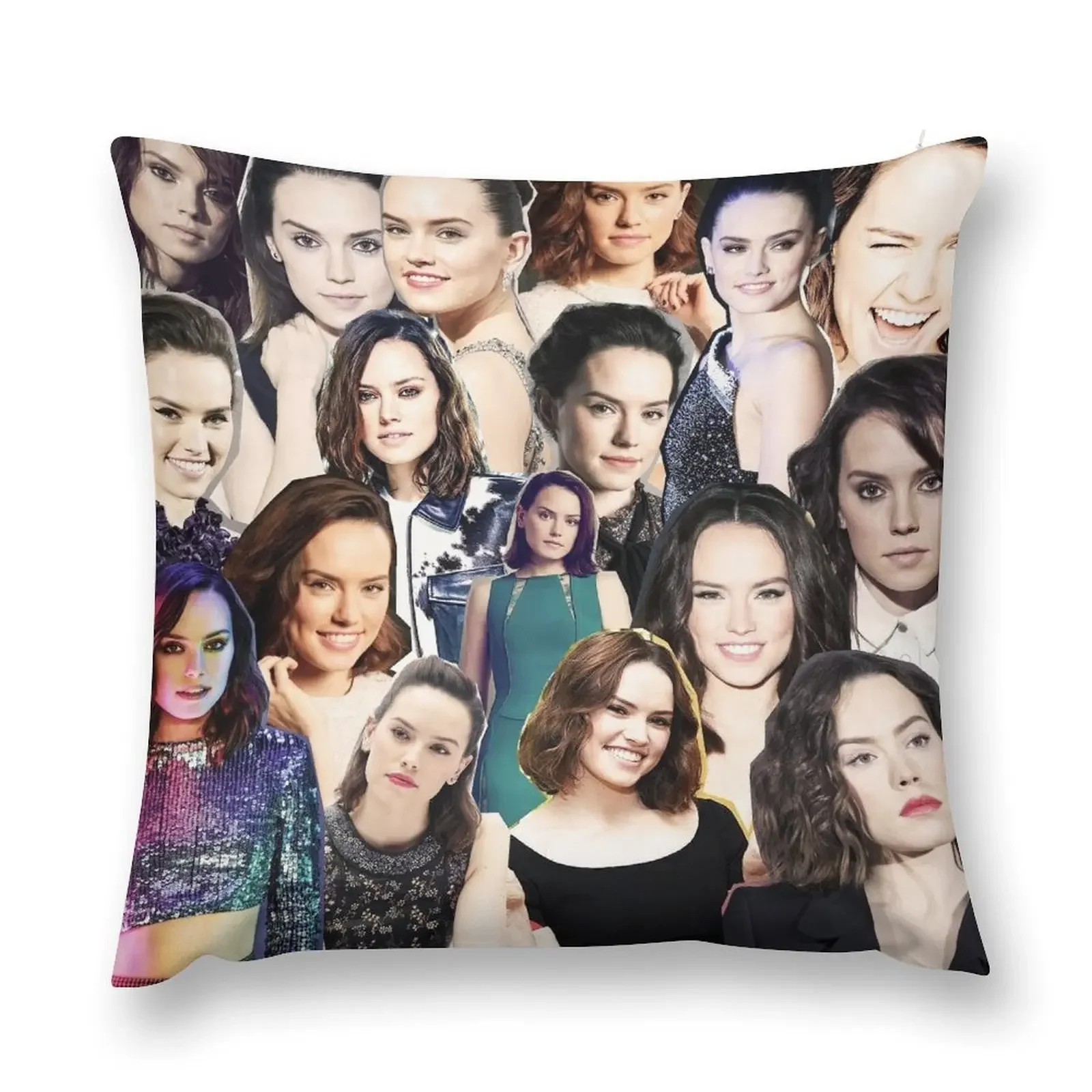 daisy ridley collage Throw Pillow Cushion Cover For Sofa christmas decorations for home 2025 Cushion Cover pillow