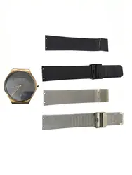 NZZXTO Replacement Watch Band for Bering Unisex Watch with Screw 20mm (hole spacing 12MM)