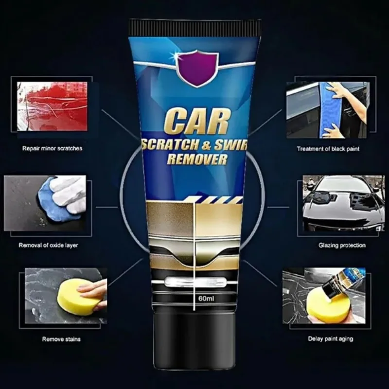 Car Body Scratch Remover Paint Scratch Care Repair Cream with Polishing Wax Brush Rag Tool Care Accessories