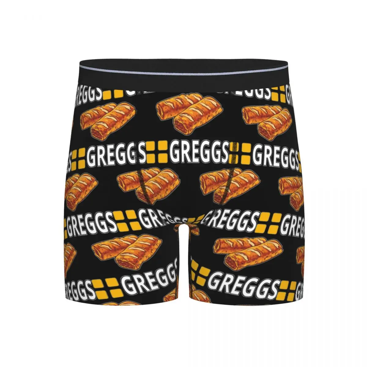 

Long Boxer Underpants Shorts Trending Greggs Logo Panties Male Ventilate Underwear for Homme Man Boyfriend Gift