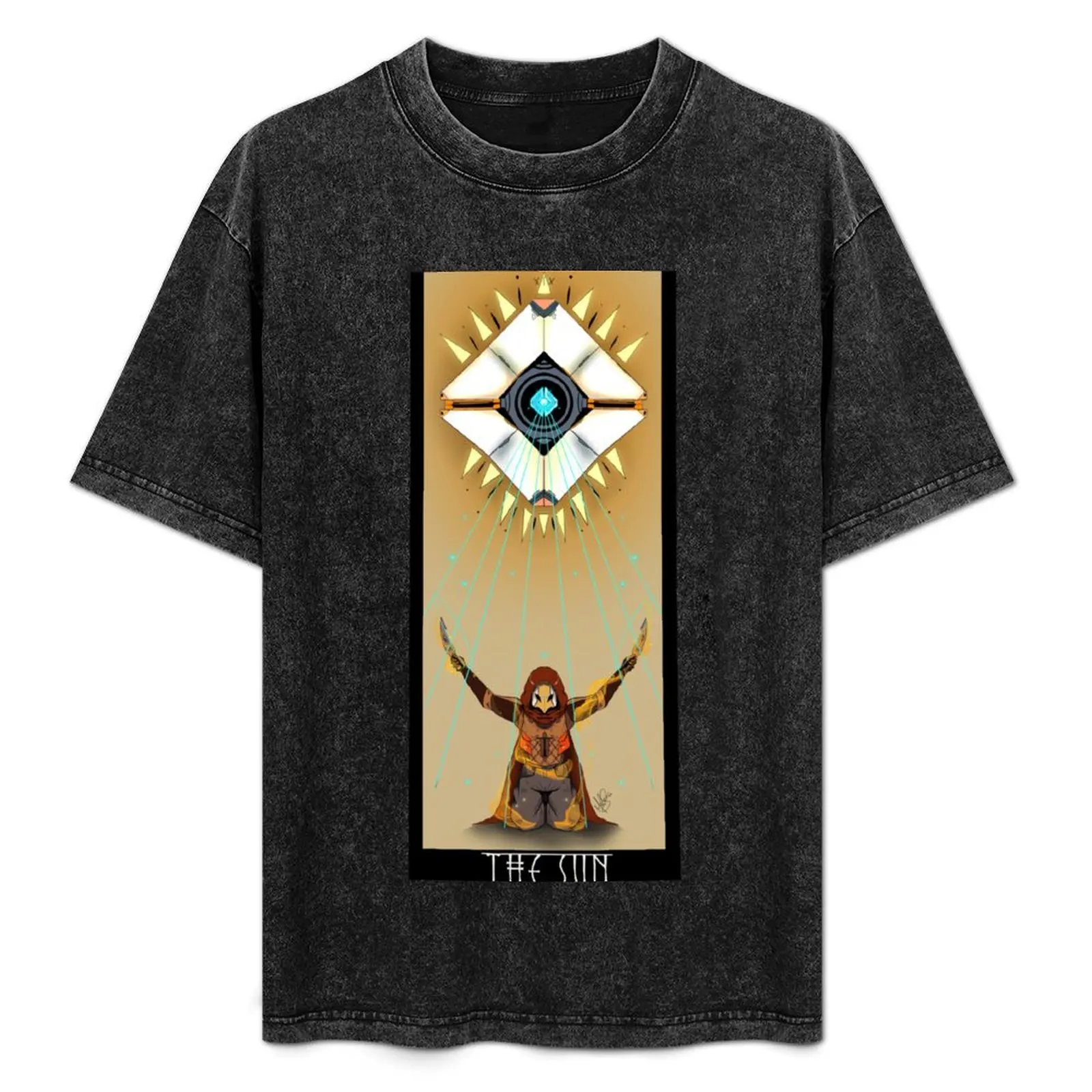 

The Sun Destiny Tarot T-Shirt anime t shirts plain mens graphic t-shirts anime