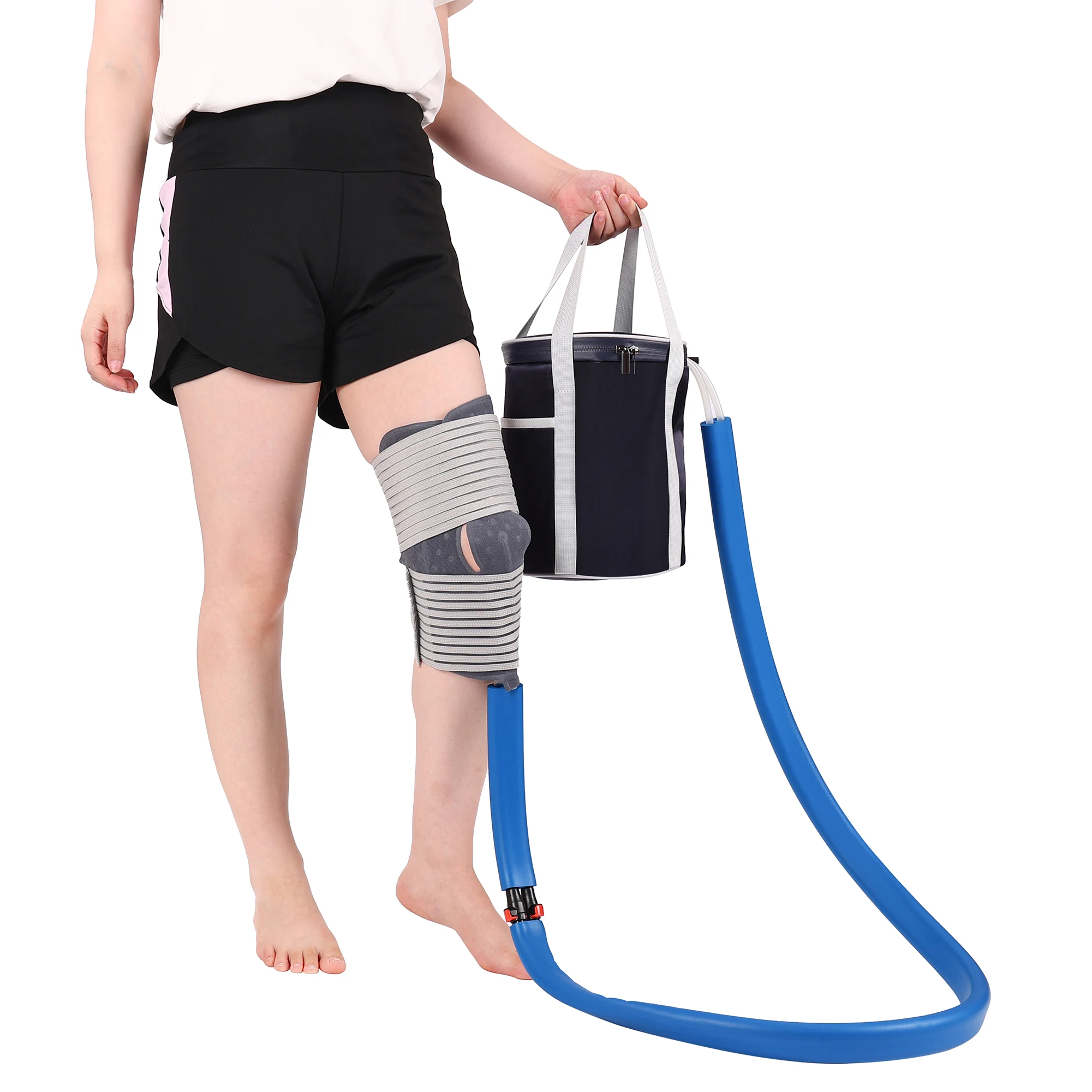 Portable Iced Therapy Circulating Machine with Universal Pad- Pain Relief for Shoulder, Knee, Ankle, Back