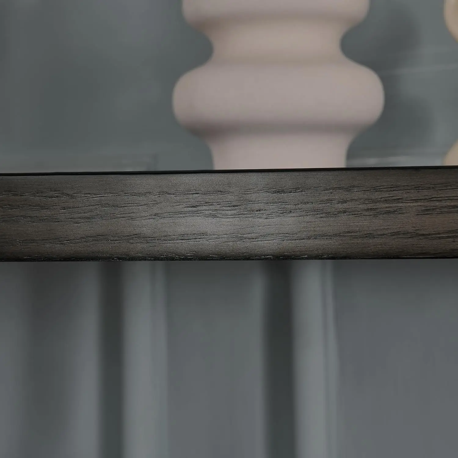 Drum Entryway Table Console Table For Living Room, Mid Century Living Room Sofa Table Half-Moon Hallway Table With Storage,