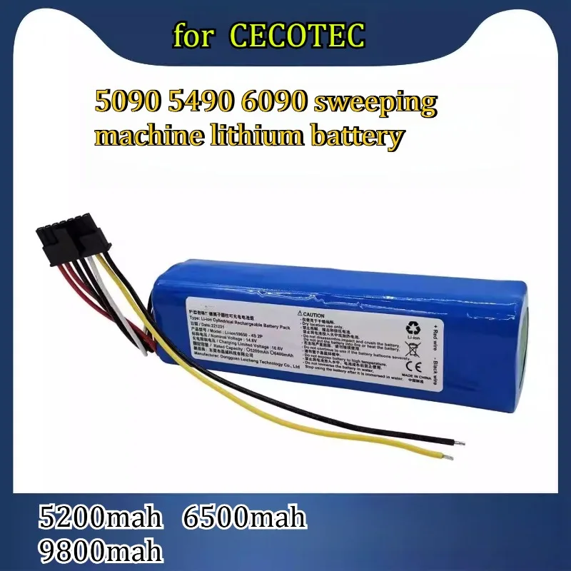 9800mAh Suitable for CECOTEC CONGA5090  5490 6090 Floor Sweeper Lithium  Battery Large Capacity  Rechargeable  Battery
