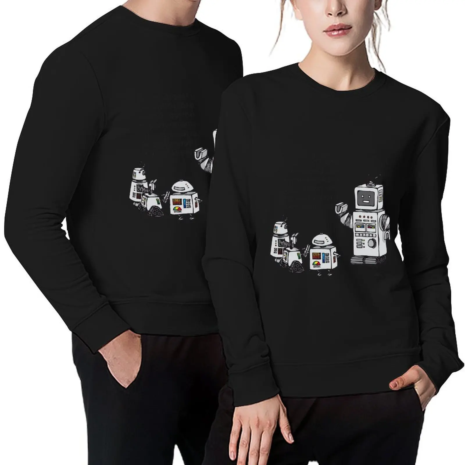 

White Noise Pullover men's autumn clothes mens clothing tracksuit autumn clothes pullover