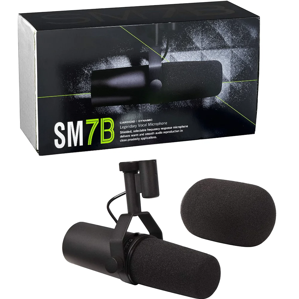 SM7b Cardioid Studio Microphone Dynamic Vocal Studio Broadcast Microphone Sure Shur Micro Sm7b