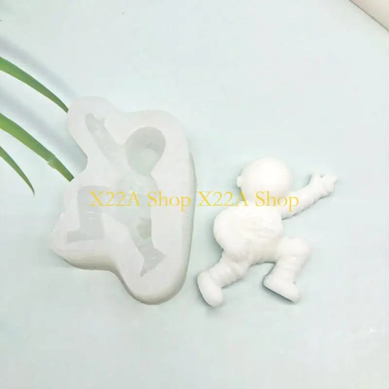 Unique 5 Types Astronaut Spaceship Ornament Plaster Silicone Mold Epoxy Resin Casting Jewelry Tool Making Diy Crafts Home Decor